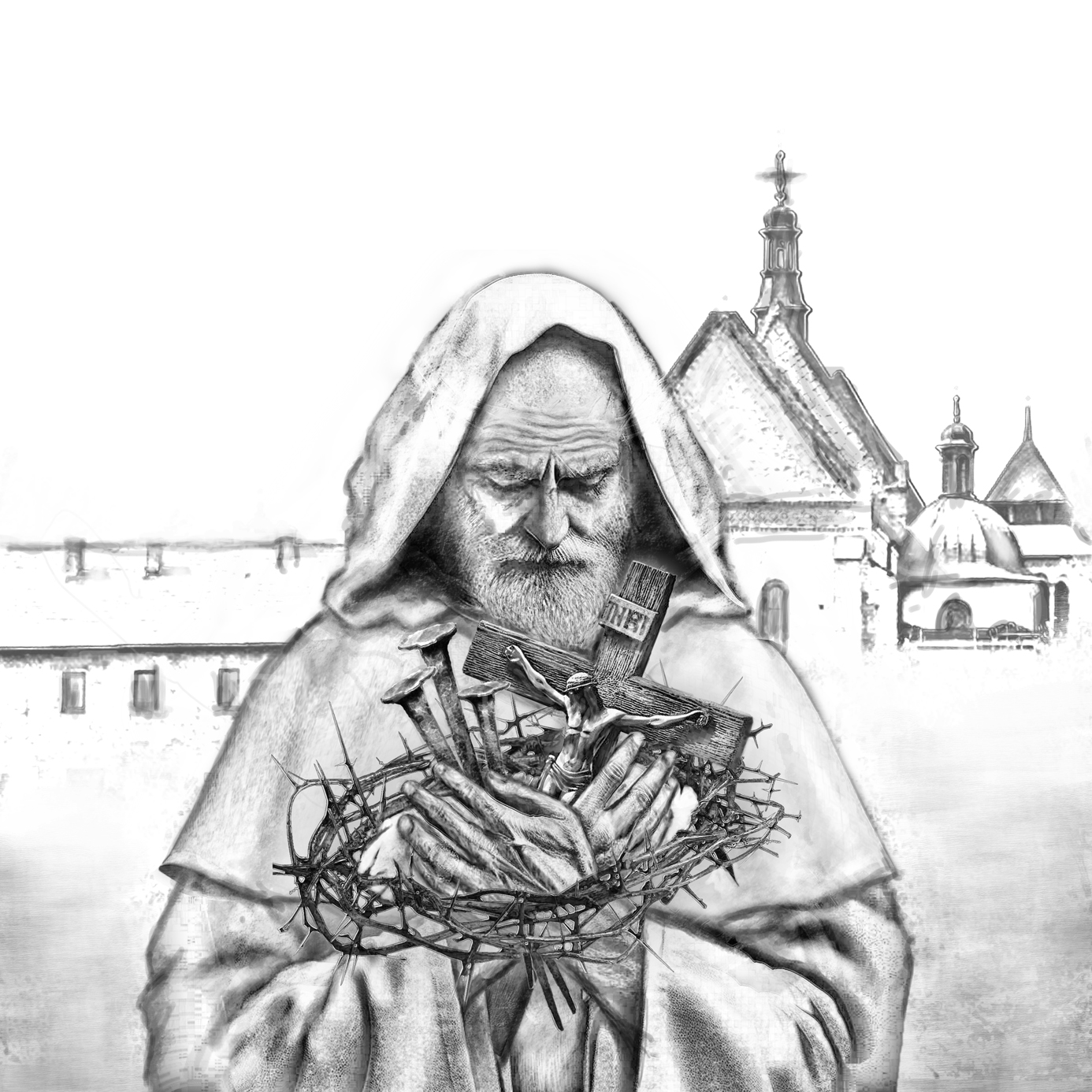 o. Augustyn Rogala - rys. Karmelitanki Bose z Islandii